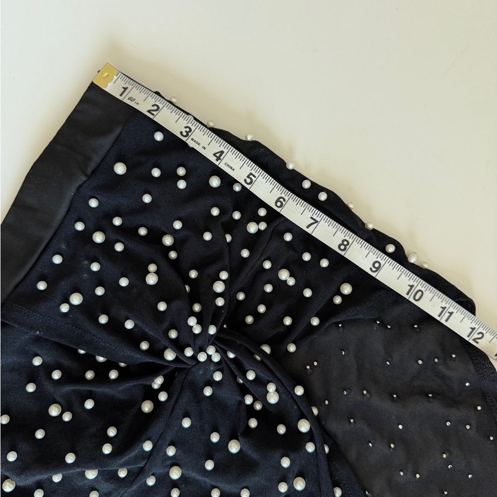12th Tribe Black and Silver Studded Skirt - Picture 10 of 11